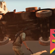 An unsuspecting Nathan Drake about to get crushed under a truck in Uncharted 3.